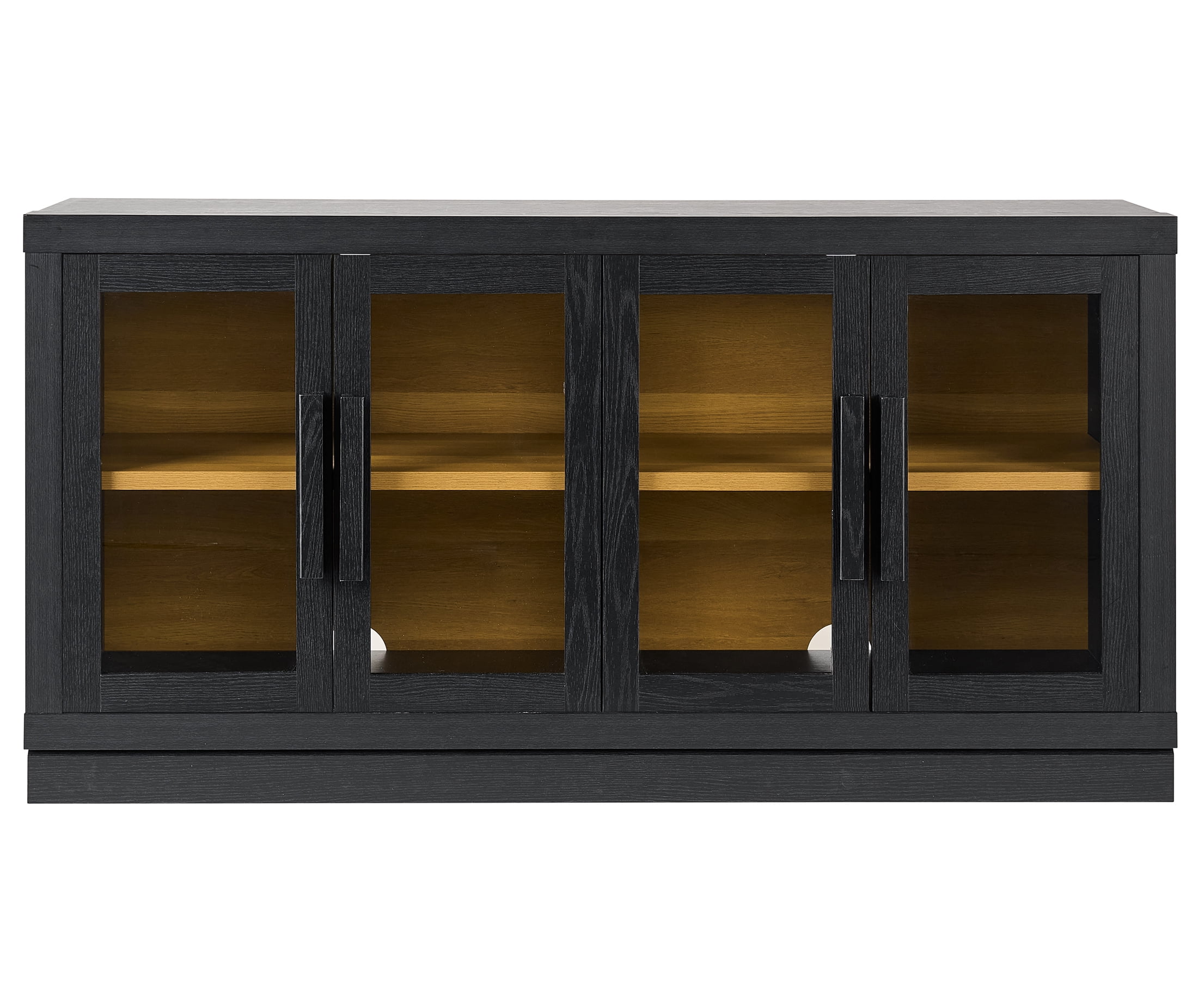 Better Homes & Gardens Ezra TV Stand for TV's up to 70", Rich Black finish