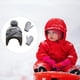thumbnail image 5 of Minnieouse Gorro Conjunto de guantes Diseño de orejeras Gorros de punto para niños con patrones de dinosaurios Dibujos animados Accesorios de invierno Sombreros Verde Gris S 1-2 ans Minnieouse AP009413-10B, 5 of 6