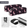 thumbnail image 4 of Fotbe Poodle Dog Pattern Leather Pencil Case, Pencil Pouch with Durable Zipper, Compact and Stylish Organizer for Stationery, Art Supplies, Travel Essentials, 4 of 7