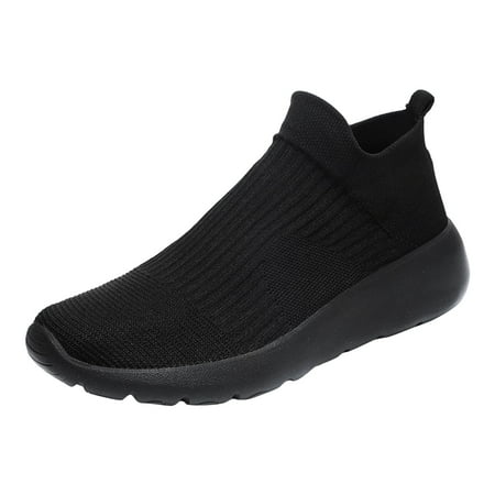 

2024 New Men Sports Shoes New Sneaker Shoes Men Pattern Summer Mesh Breathable Slippers Men Indoor Sneaker Comfortable Simple Solid Color Mens Go Walk 5 Qualify Sneaker Slip On Fashion Shoes Fashion