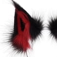 thumbnail image 4 of Jiibva Faux Fur Fox Wolf Ears Headband Handmade Furry Animal Ear Hairband Women Men Head Accessories for Halloween Party, 4 of 7
