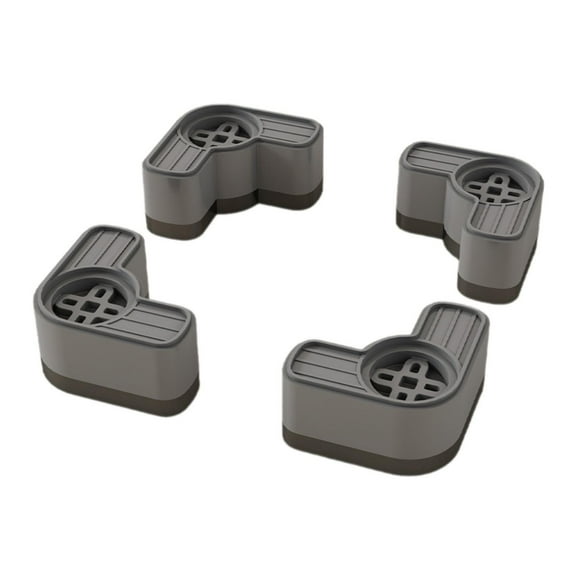 4 almohadillas antivibración para lavadora que evitan el movimiento de la secadora. Gris