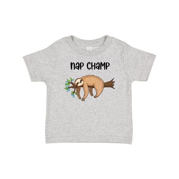 Inktastic Nap Champ Cute Sleeping Sloth Boys or Girls Baby T-Shirt