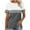 Gray, variant on Women’s T Shirts Short Sleeve Color Block Tops Casual Summer Fashion Tees Gray XXXXL