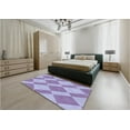 thumbnail image 5 of Ahgly Company Machine Washable Indoor Rectangle Transitional Medium Purple Area Rugs, 7' x 9', 5 of 7