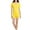 Yellow, variant on Leveret Womens Two Piece Short Cotton Pajamas Yellow S