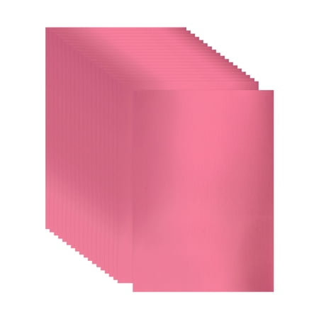 Uxcell 20 Sheets Metallic Foil Paper, A4 Thick 250gsm Cardstock Foil 8.3" x 11.7" Shiny Mirror Glitter Paper Sheets for Crafts Scrapbooks Cards Party Decorations, Pink