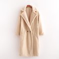 thumbnail image 4 of Abrigo acolchado de algodón para mujer de comercio exterior de Amazon Chaqueta de lana de cordero con solapa suelta y gruesa de invierno para mujer de estilo europeo y americano, 4 of 6