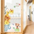 thumbnail image 4 of Pegatinas de pared de animales de dibujos animados, calcomanías de Mural para niños DIY, decoración de puerta de armario de dormitorio de bebé para habitación de niños (animales) Ormromra WMPH-1167, 4 of 7