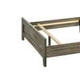 thumbnail image 3 of Full Size Wooden Bed with Panel Design Headboard, Rustic Brown- Saltoro Sherpi, 3 of 5