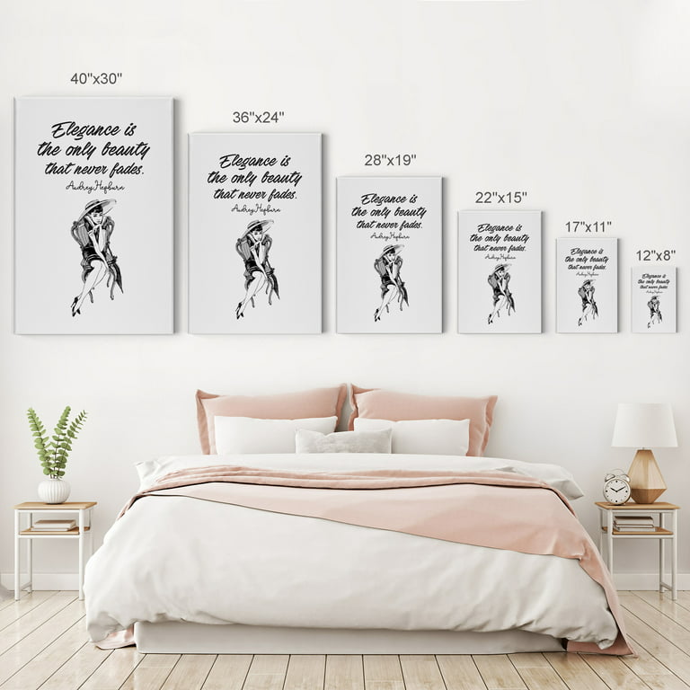 Fashion and Beauty Inspiration Quotes Wall Art