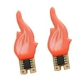 thumbnail image 4 of Luces de llama Yuyangstore 2 uds candelabro decoración rojo, 4 of 8
