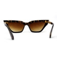 thumbnail image 4 of Womens OG Chain Arm Mod Thick Horn Cat Eye Sunglasses Tortoise Gold Brown, 4 of 4