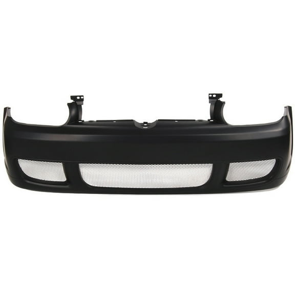 Ikon Motorsports Compatible with 99-05 Volkswagen Golf MK4 R32 Style Front Bumper Cover Unpainted Steel Mesh