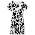 thumbnail image 3 of Dalmatian Print Sundress Short Sleeve Dress Summer Women Clothes Dress for Women Dresses, 3 of 7