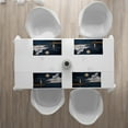 thumbnail image 3 of Ambesonne Moon Place Mats Set of 4, Old Lighthouse by Sea, Standard Size, Dark Blue Ivory White, 3 of 4