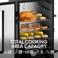 thumbnail image 3 of Royal Gourmet SE2806 28-inch Analog Electric Smoker with 3 Chrome-plated Smoking Racks,Adjustable Temperature Control, Black, 3 of 10
