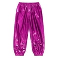 thumbnail image 3 of TSSOE Boys Girls Stage Performance Dance Pants Modern Hip Hop Street Dancewear Jazz Dance Costumes Hot Pink 120, 3 of 6