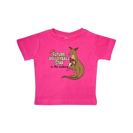 

Inktastic Future Volleyball Star In The Making Kangaroo Gift Baby Boy or Baby Girl T-Shirt