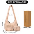 thumbnail image 3 of Bolso de mano GASSDA Puffer de nailon acolchado para mujer (caqui), 3 of 7