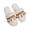 Gold, variant on Iyufng Women's Fluffy Plush Open‑Toe Slippers Rhinestone Tassel Decor Soft Warm Winter Indoor House Slides