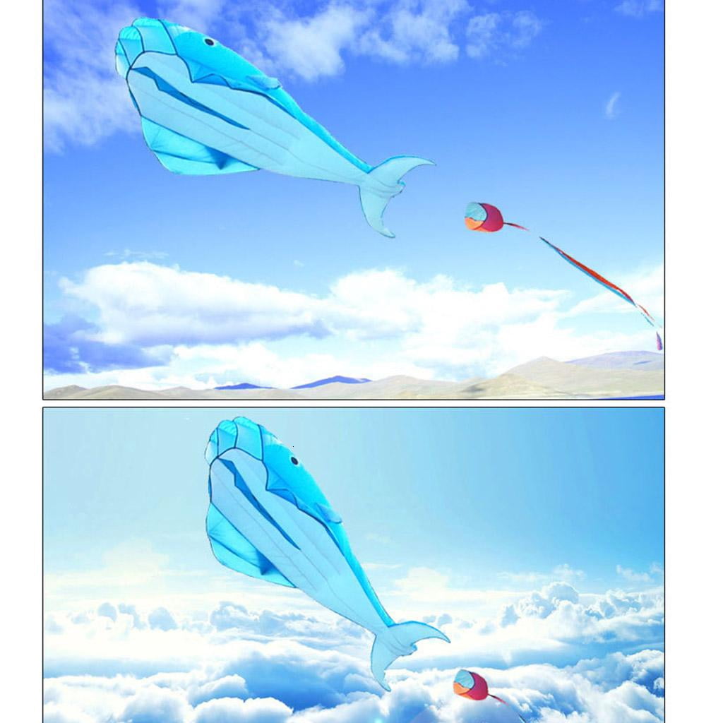 3D Long Tail Shape Kite Large Huge Outdoor Soft Flying Kite for and Adults Camping Outdoor Toy