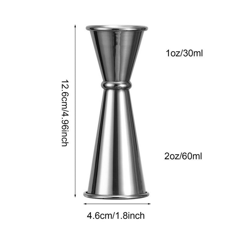 1oz 2oz Double Spirit Bartender Measure Cup Drinks Pour Drink Spirit Double  Cocktail Jigger Japanese Jigger with Measurements Scale Inside Stainless