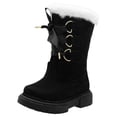 thumbnail image 4 of Bota Invierno Para Niña Caña Alta Peluche Calientita 18-25 negro 16.5, 4 of 10