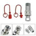 thumbnail image 2 of 1/4" NPT Hydraulic Quick Connect Coupler ISO A 7241 Male & Female, 2 of 11
