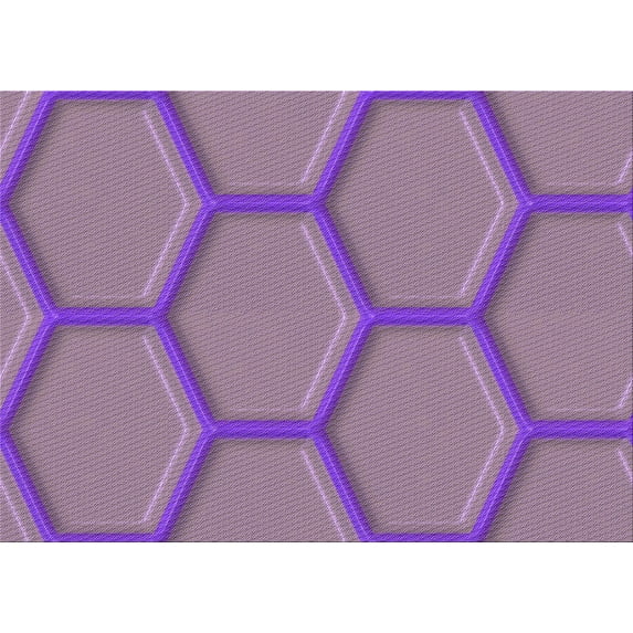 Ahgly Company Machine Washable Indoor Rectangle Transitional Orchid Purple Area Rugs, 7' x 10'