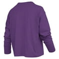 thumbnail image 3 of Women's Pressbox Purple LSU Tigers Motley Boxy Waist-Length Long Sleeve T-Shirt, 3 of 3