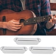 thumbnail image 4 of Guitar Pickup Shell, Single-Coil Closed Pickup Cover, Easy To Install And Remove For Guitar Instrument Lovers Silver, 4 of 8