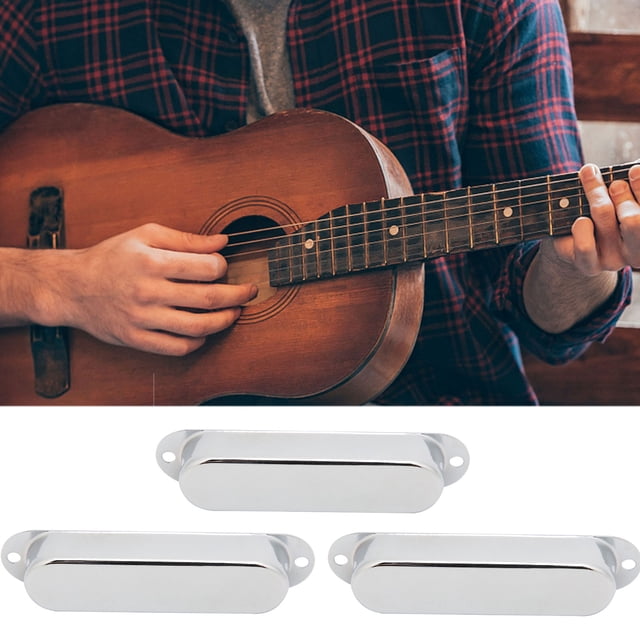 Cubierta de pastilla de guitarra de 3 piezas cubierta de pastilla cerrada de latón sin orificios ligeros para accesorios de actualización de instrumentos de guitarra eléctrica ANGGREK Otros