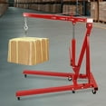 TBVECHI 2 Ton Folding Hydraulic Engine Hoist Crane Hoist Lift, Heavy