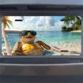 thumbnail image 7 of Relaxing Turtle on Beach Funny Personalized License Plate Rust-proof Stainless Steel Metal License Plate Suitable For Men And Women 12.2" x 6.2", 7 of 7