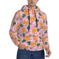 thumbnail image 2 of Fotbe Men's Hoodie with Fruit Pattern - Kangaroo Pocket Pullover Hooded Sweatshirt, Perfect for Daily Wear, Travel, and Home-X-Large, 2 of 7