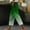 Green, variant on Wensltd Beach Wide Leg Capris for Women Summer Casual Loose Drawstring Harem Pants with Pockets