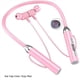 thumbnail image 2 of 2X Auriculares Inalámbricos Bluetooth Tipo de Cuello Reducción de Ruido Estéreo Tarjeta de Conexión Universal Auriculares Deportivos Micrófono, Rosa, 2 of 2