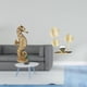 thumbnail image 2 of Estatua de resina,Estatua de resina para decoración del hogar,manualidades,oro,Escultura de oro,figura de resina,regalos decorativos.,Estatua de estatuilla,Estatuas de hojas y flores de, 2 of 8