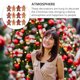 thumbnail image 2 of 24 piezas de adornos adorables de árbol de Navidad que cuelgan adornos de hombre de jengibre de PVC, 2 of 6