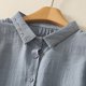 thumbnail image 5 of mfyjkho Tops Para Mujer, Blusa De Moda Para Mujer Con Cuello Vuelto, Mangas 3/4 Y Botones Bordados De Lino Sintético Tops De Tallas Grandes Xl, 5 of 8
