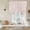 Rose Quartz, variant on Green Striped Tie Up Curtains for Windows, Balloon Window Shades, Farmhouse Geometric Striped Rustic Vintage Kitchen Window Treatments Roll Up Curtain for Basement/Nursery 52"x45"