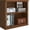 classic oak, variant on Zhiseek 2-Tier Bookshelf Basic Book Case, Wooden Storage Shelves Rustic Floor Standing Bookshelves, D:12.8" x W: 29.5" x H: 28.2", Sturdy Display Cabinet for Living Room, Library, Office, Cherry