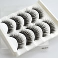 thumbnail image 1 of 5 pares de pestañas postizas naturales con extensiones de pestañas postizas gruesas Pestañas postizas 3D reutilizables maquillaje suave y fácil de usar Tan Jianjun unisex, 1 of 2