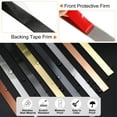 thumbnail image 3 of Uxcell 0.6" x 20ft Peel and Stick Metal Molding Wall Trim Strip Brushed Black, 3 of 5