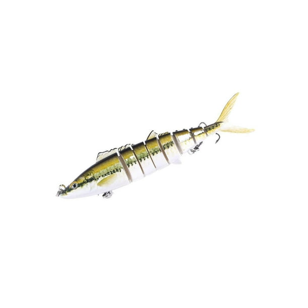 tredstone 8 Segment Multi Jointed Fishing Lure Eel Bionic Swimbait Bait  Yellow 7 Inch 1Set