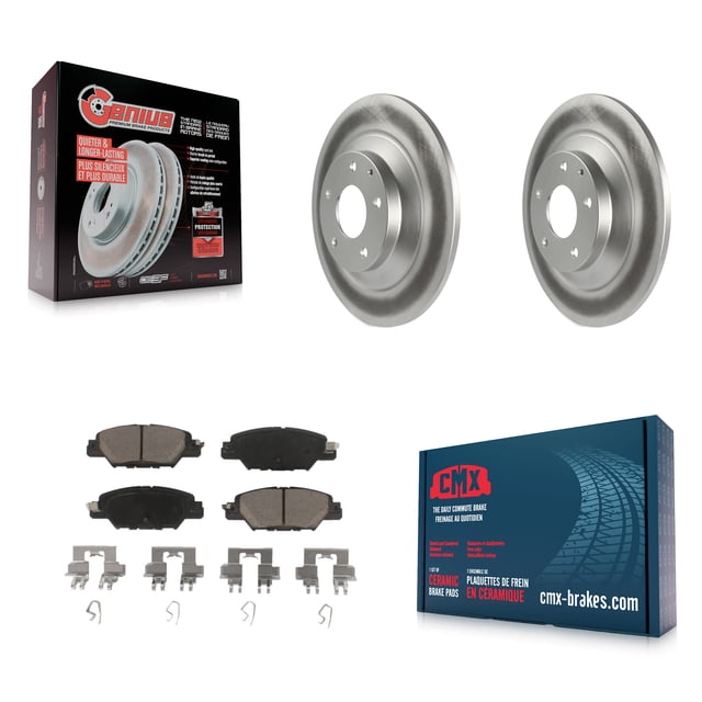 Transit Auto Rear Coated Disc Brake Rotors and Ceramic Pads Kit for Car 2016-2024 Mazda CX-5 KGC-101829