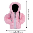 thumbnail image 2 of Traje de ganso con capucha de 7 pulgadas para escritorio Estatua de ganso para escritorio con cremallera Estampado de leopardo Disfraz de animal pequeño para festivales, 2 of 3