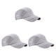 thumbnail image 1 of Minnieouse Men Hat Clothing Accessory Sunshade Summer Caps Adjustable Sport Outdoor Baseball Headgear Breathable Mesh Drying Quick gris claro 3piezas, 1 of 6