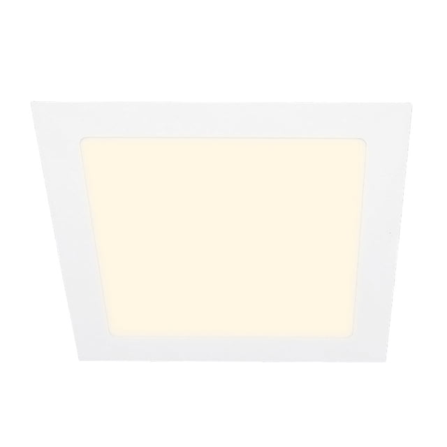 Lampara Empotrado En Techo Blanco 18w Luz Suave Cálida